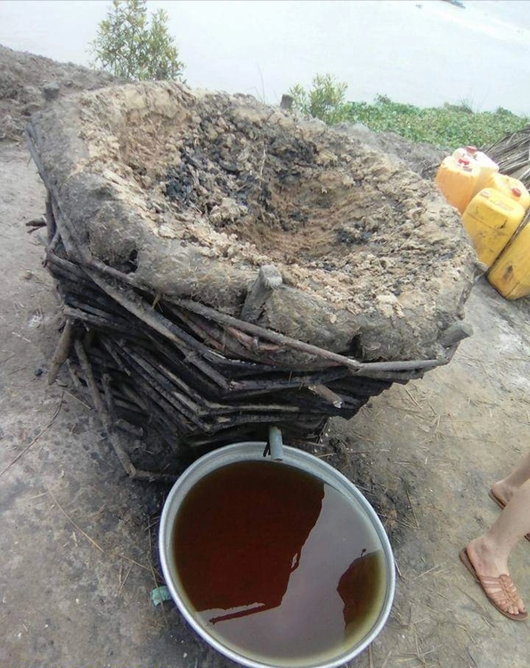Extraction de l'eau salé.